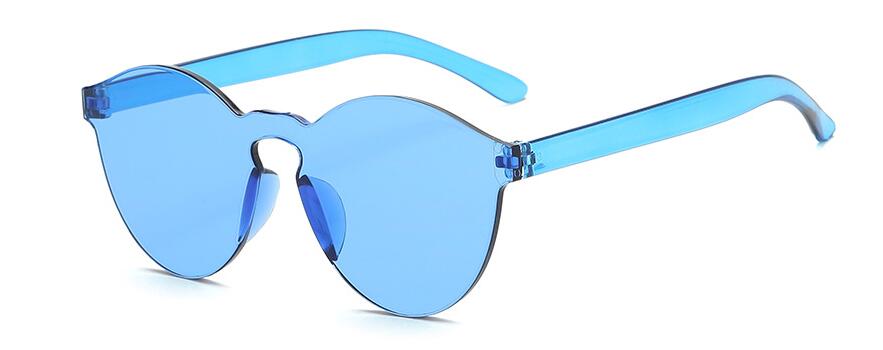 Candy color Transparent Sunglasses - Image 8