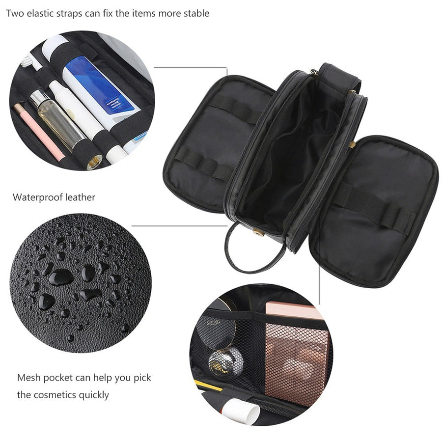 Mermaid Dream Waterproof Leather Travel Makeup Storage Bag - Image 4