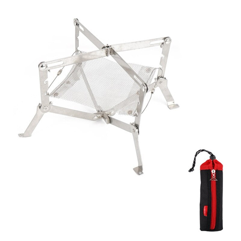 Mini Flame Foldable Stainless Steel Fire Rack - Image 5