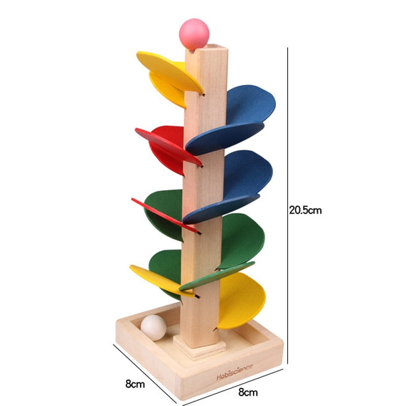 Wooden Rainbow Building Educational Toy - Image 6