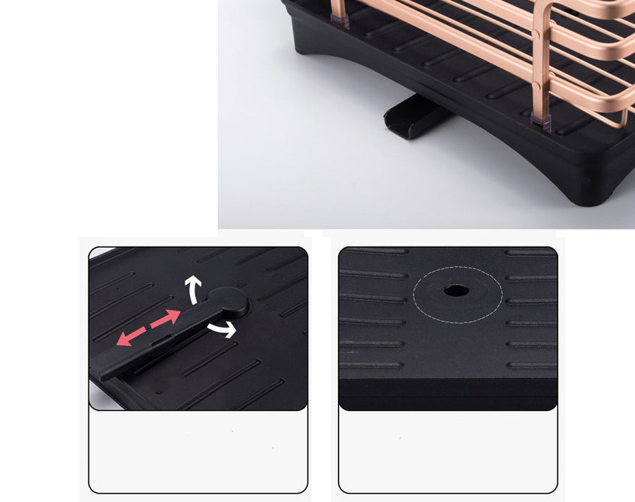 Creative Kitchen Matte Dish Drying Rack - Image 1