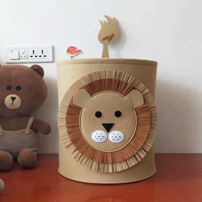 Safari Animals Collapsible Kids Toy Laundry Organizer Basket - Image 4