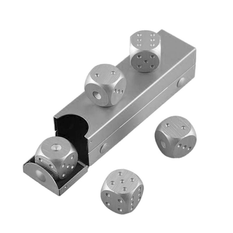 5pcs Aluminum Alloy Metal Dices - Image 8