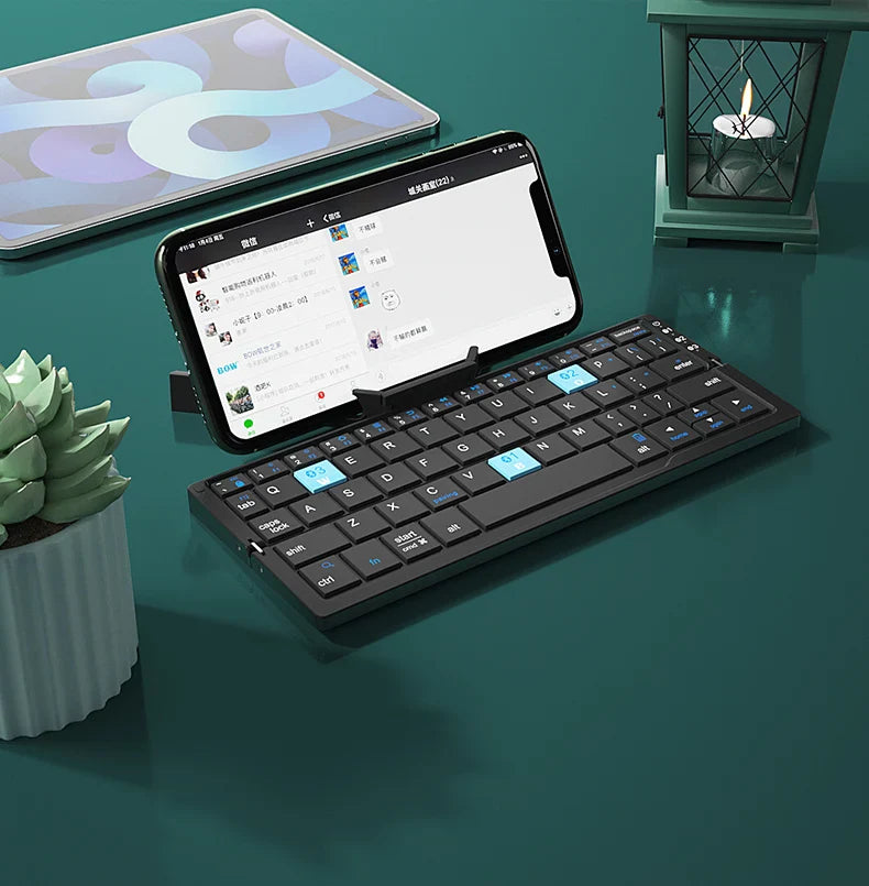 Multi-Device Connection Mini Foldable Bluetooth Keyboard - Image 6