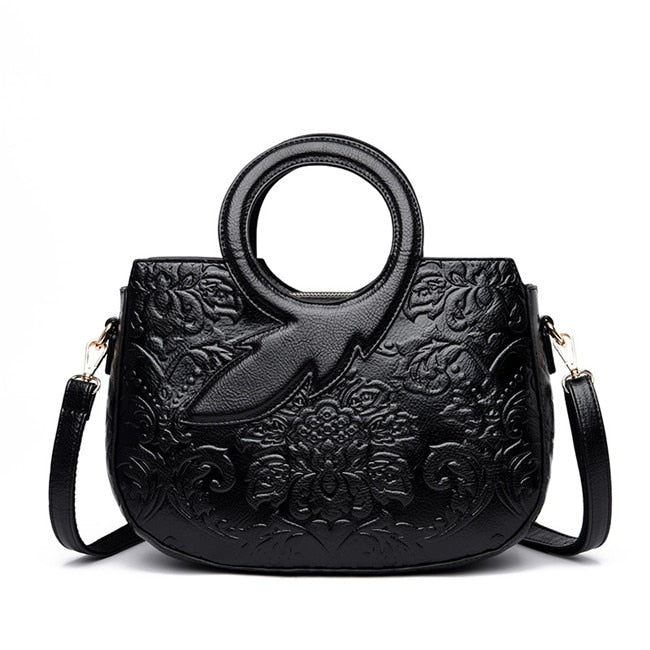 Classic Vintage Style Japanese Leather Handbag - Image 1
