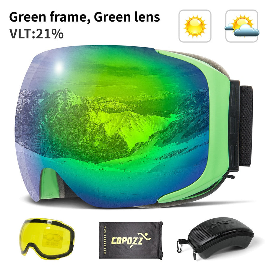 Magnetic UV Protection Anti-Fog Ski Goggles - Image 9