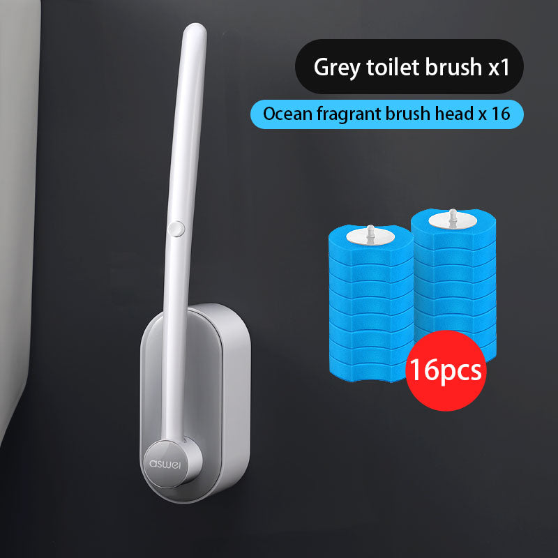 Long Handle Disposable Toilet Brush Set - Image 9