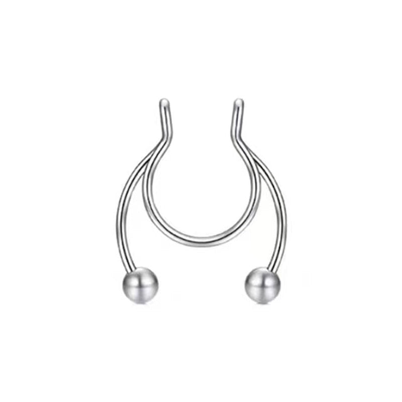 Stainless Steel Magnetic Fake Nose Piercing - Image 5