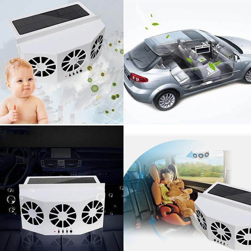 Auto Solar Ventilating Fan for Car - Image 1