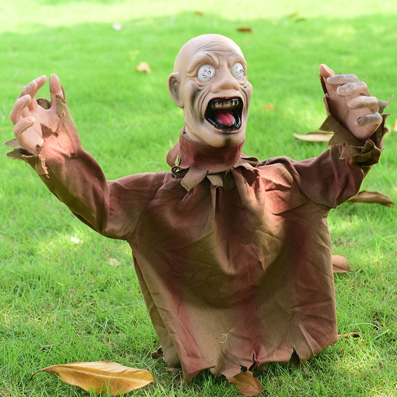 Scary Screaming Zombie Garden Halloween Decoration - Image 3