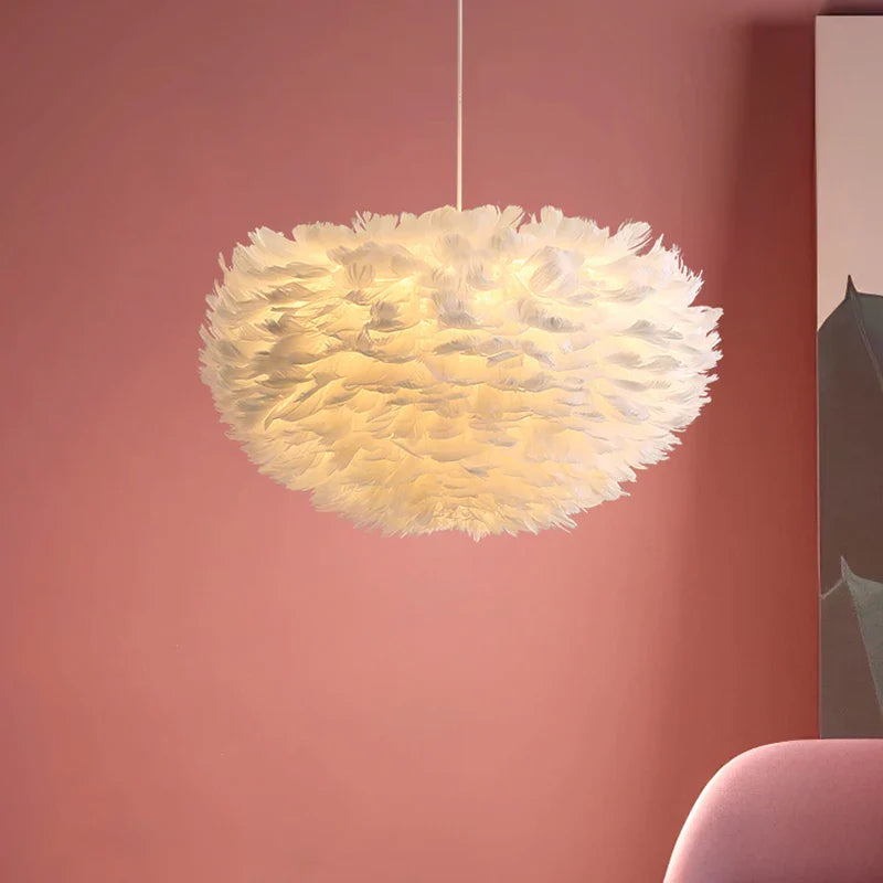Cloud Like Realistic Feather Chandelier - Image 3