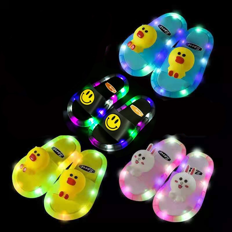 Luminous Cartoon Children Slippers - Image 1