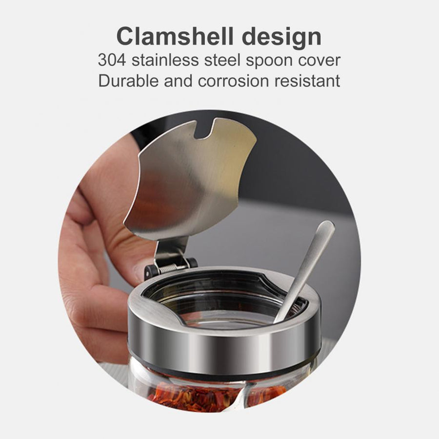 Moisture Proof Elegant Glass Seasoning Storage Jar - Image 5
