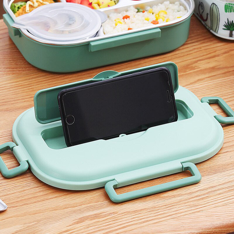 Stainless Steel Multi Compartment Kids Lunch Box - Image 1