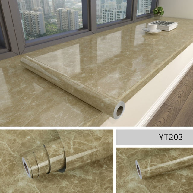 Marble Effect Self-adhesive Waterproof Wallpaper - Image 7
