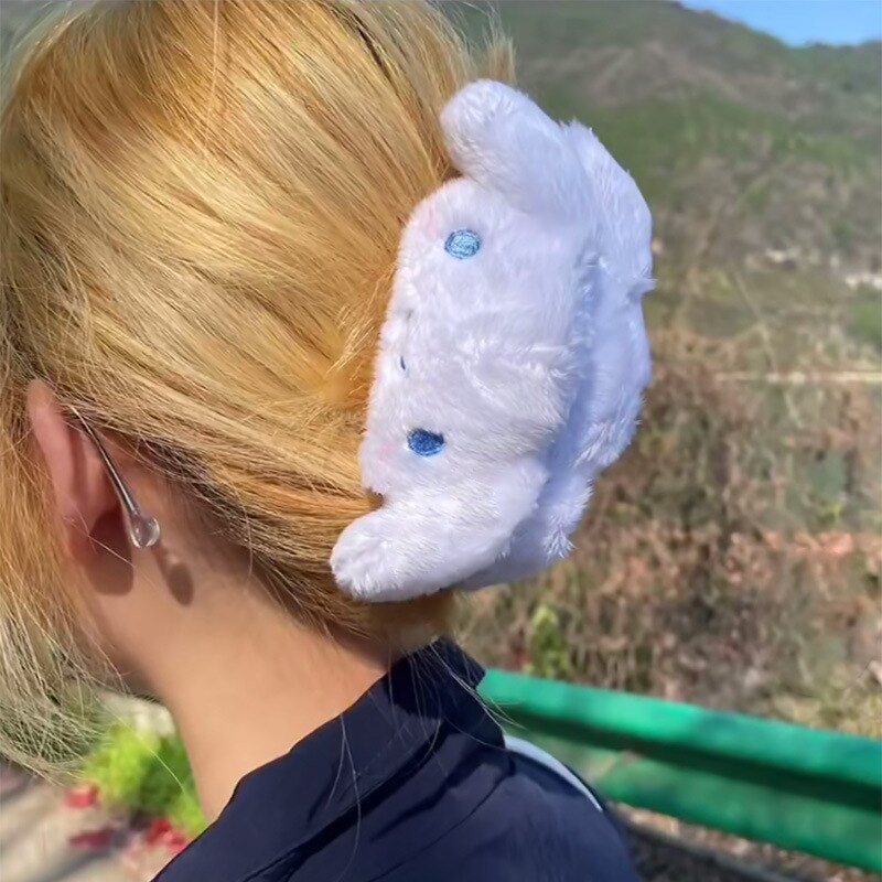 Cartoon Cloud Plush Hair Claw Clips - Image 10