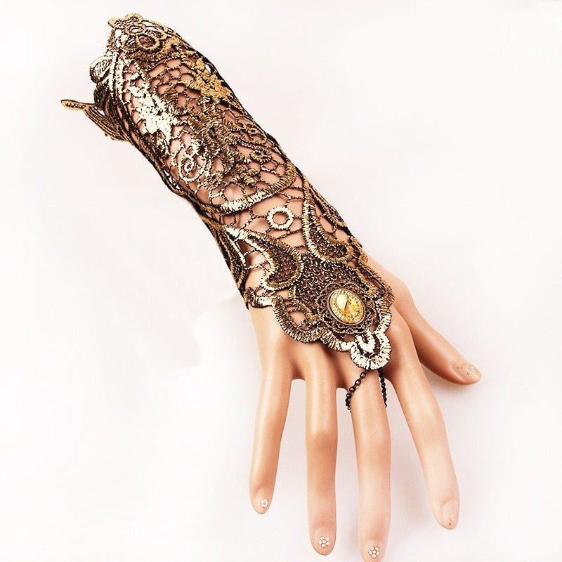 Vintage Full Wrist Mechanic Bracelet Ring - Image 7