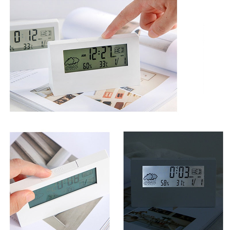 Transparent Crystal Vision Multifunctional Desktop Clock - Image 3