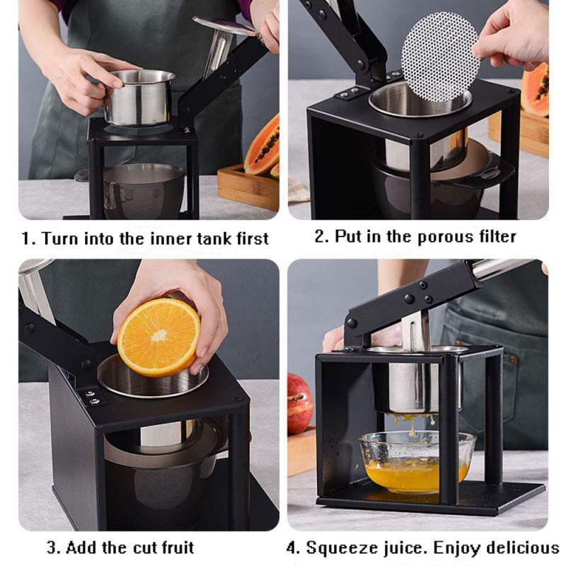 Fresh Squeeze Stainless Steel Manual Juicer - Image 5