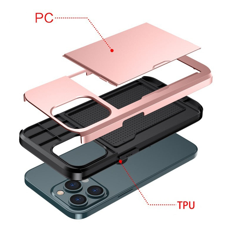 Business Armor Slide Wallet iPhone Case - Image 12