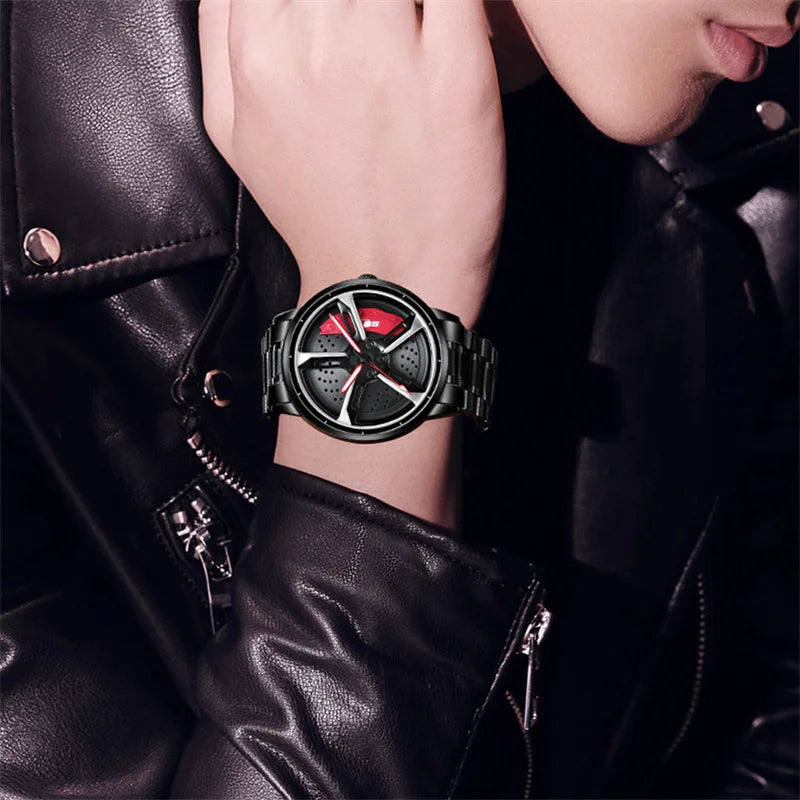 Speedster Chrono Quartz Spinning Wheel Men Watch - Image 3