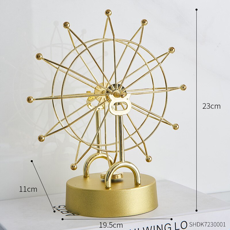 Modern Metal Rotating Home Office Decor - Image 6
