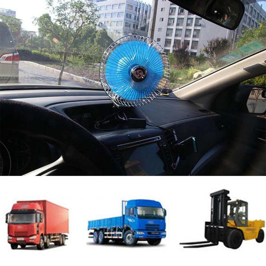 Mini Adjustable Cooling Car Clip Fan - Image 1