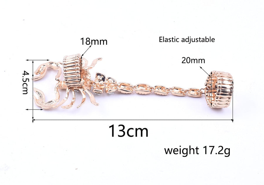 Scorpion Punk Crystal Ring - Image 3