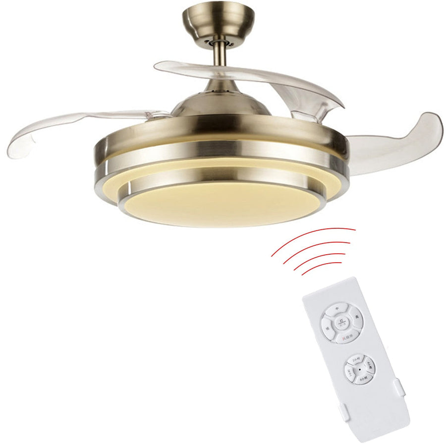 Modern Remote Controlled LED Ceiling Fan Lamp - Image 1