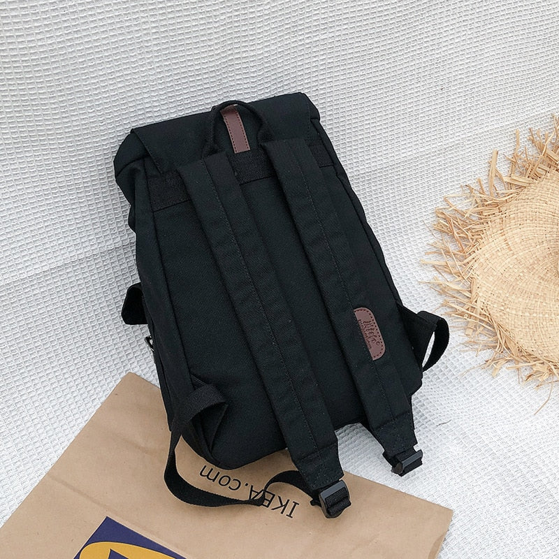 Canvas Unisex Large Capacity Retro Backpack - Image 1