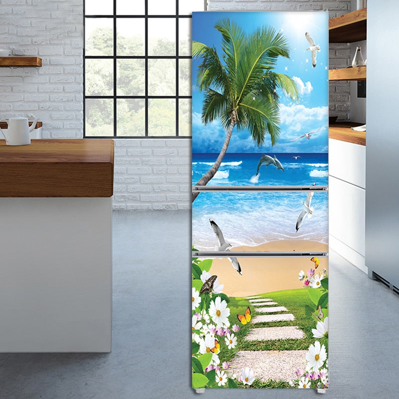 Stylish Waterproof Self-Adhesive Refrigerator Sticker - Image 1