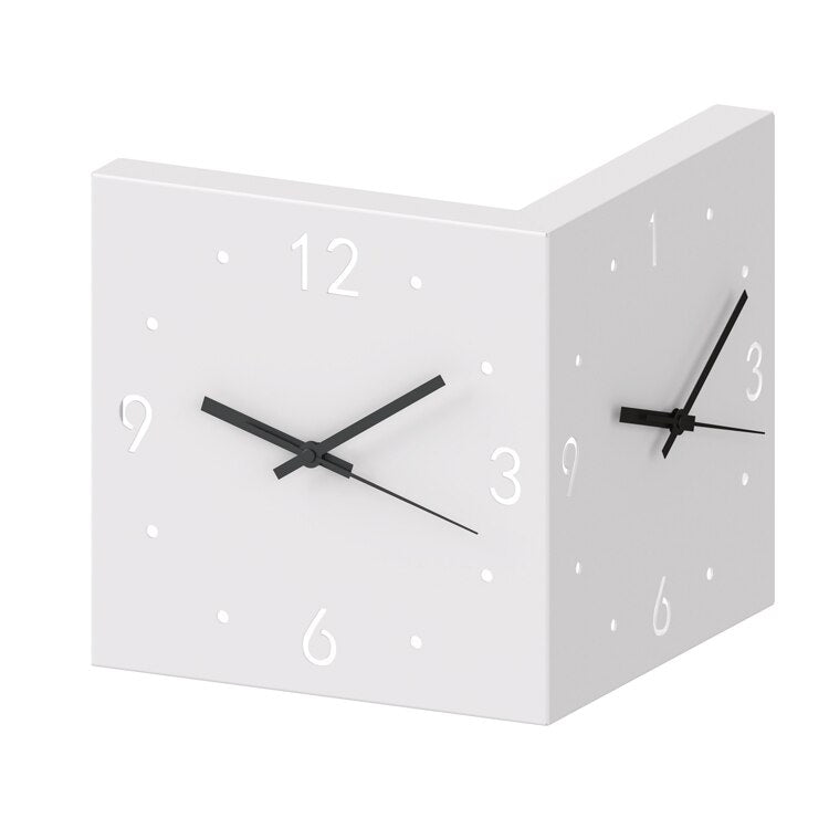 Two-Faced Corner Media Digital Wall Clock - Image 5