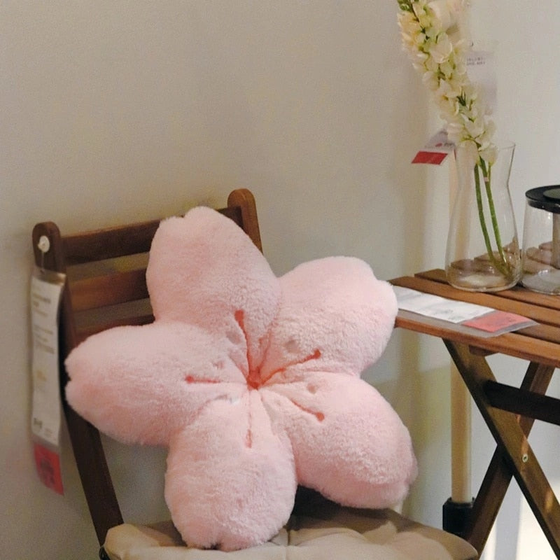 Colorful Cherry Flower Seat Cushion Pillow - Image 1