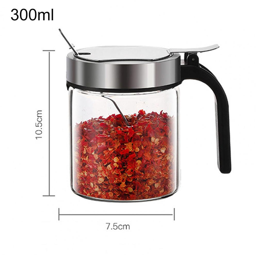 Moisture Proof Elegant Glass Seasoning Storage Jar - Image 8