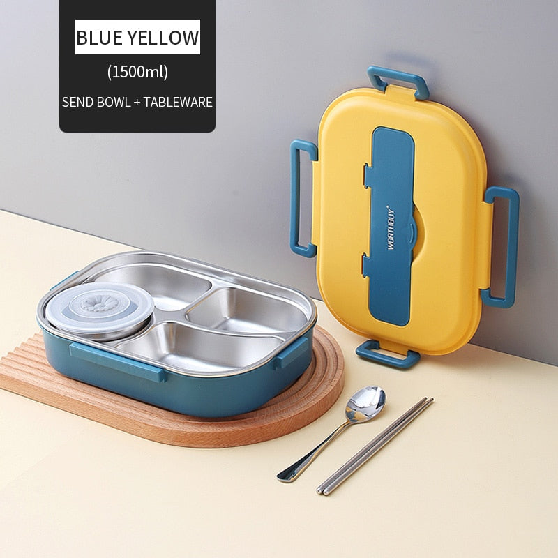 Stainless Steel Multi Compartment Kids Lunch Box - Image 5