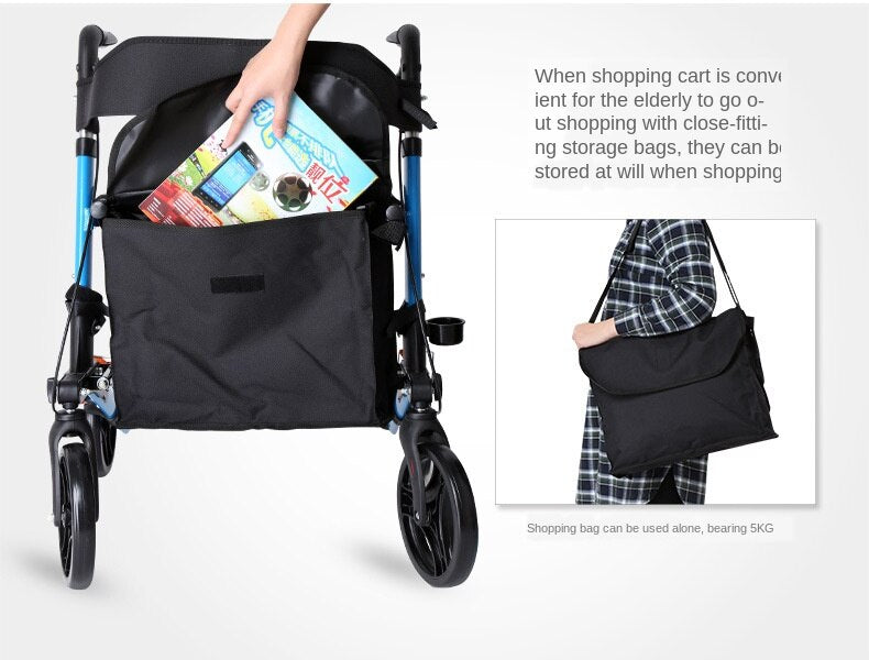 Senior Sitter Height Adjustable Foldable Walker - Image 9