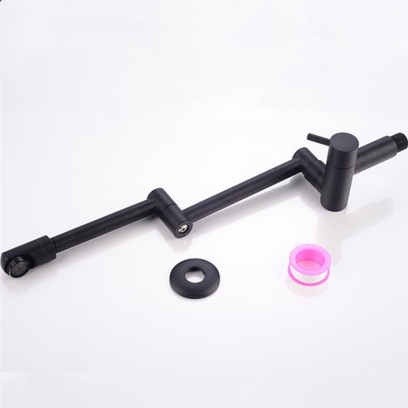 Wall-Mounted Folding Chrome Pot Filler Faucet - Image 4