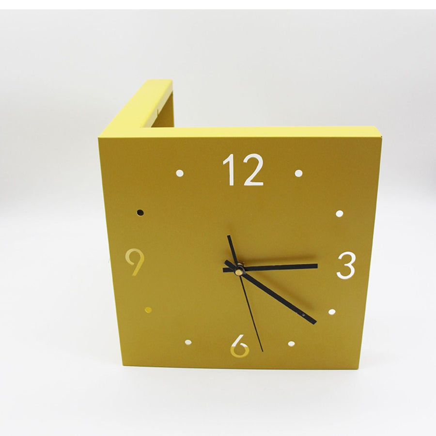 Two-Faced Corner Media Digital Wall Clock - Image 0
