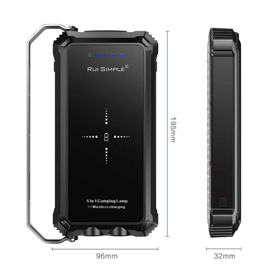 Waterproof Wireless Charging LED Lamp Power Bank - Image 6