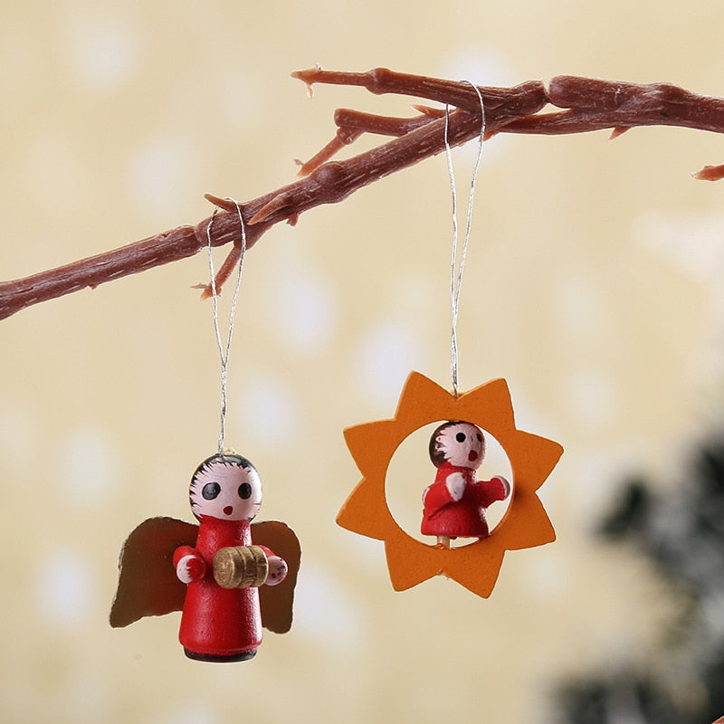 48pcs Santa's Runners Wooden Decoration Set - Image 4