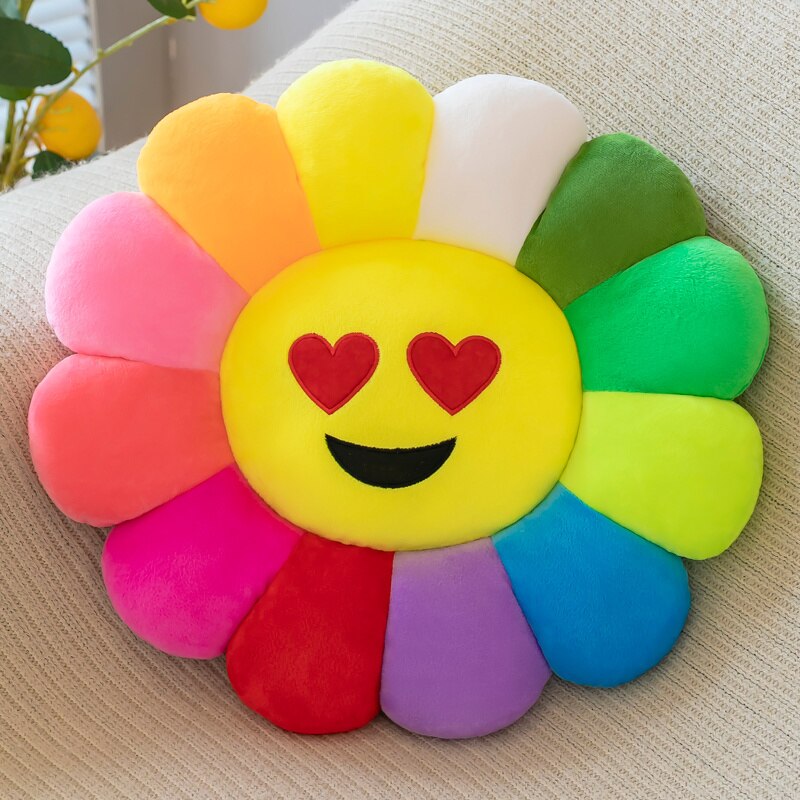 Colorful Sunflower Plush Comfy Seat Cushion - Image 10