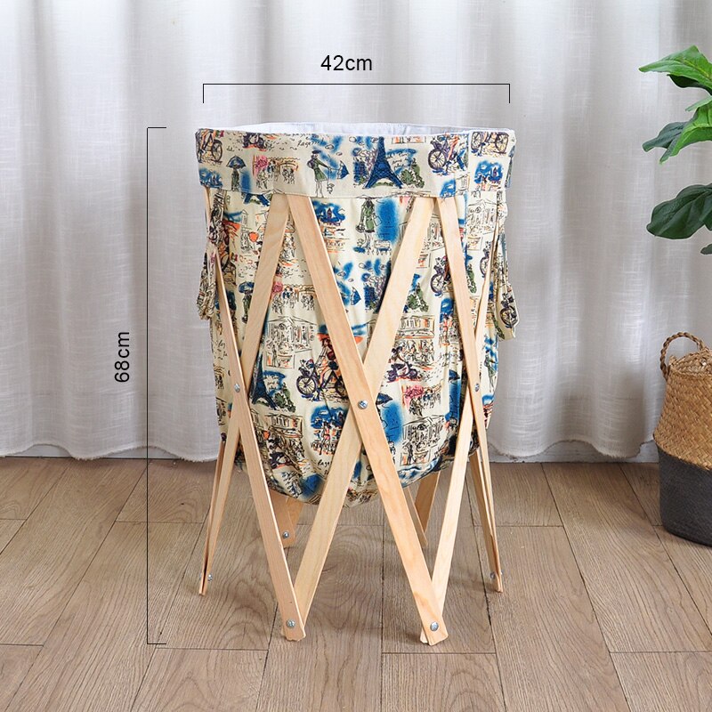 Modern Simple Foldable Creative Large Foldable Laundry Basket - Image 2