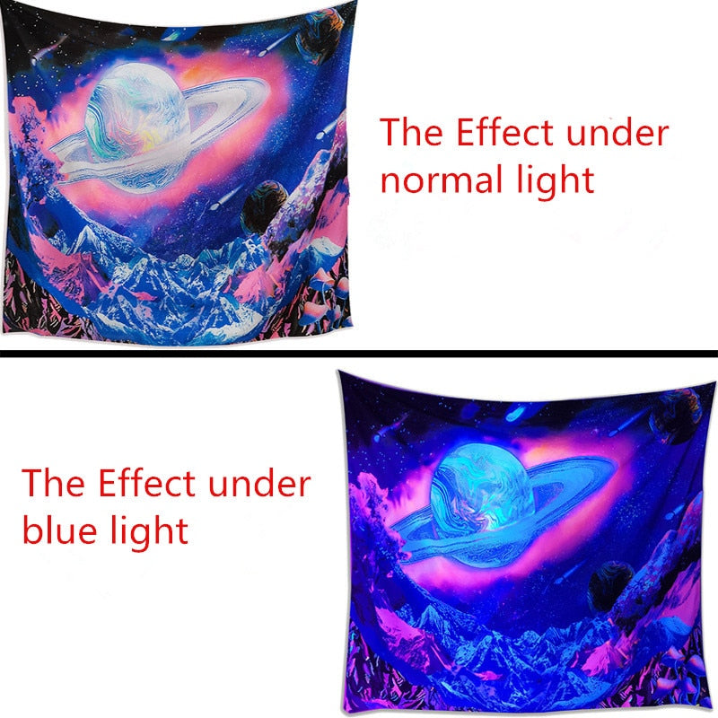 Colorful Glowing Luminous Tapestry - Image 3