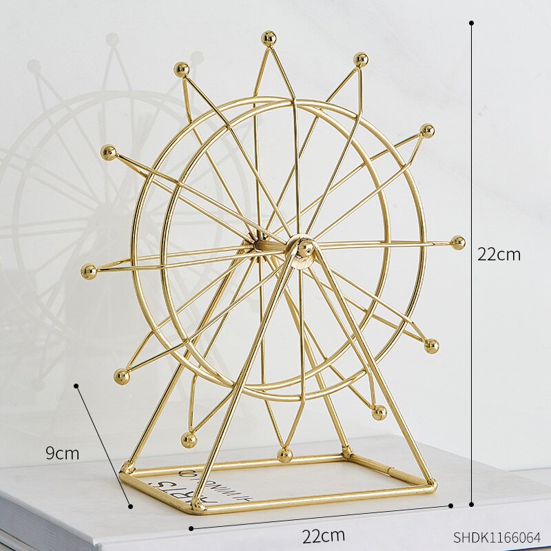 Modern Metal Rotating Home Office Decor - Image 8