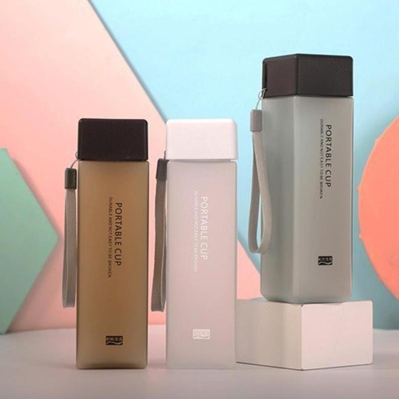 Transparent Square Classy Water Bottle Thermos - Image 3