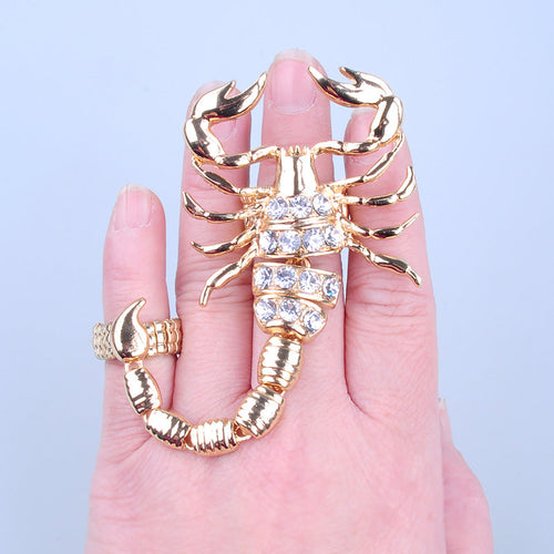 Scorpion Punk Crystal Ring - Image 0
