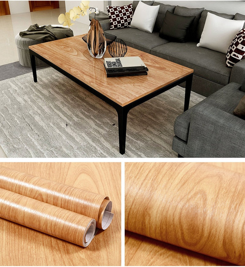 Self-Adhesive Wood Grain Wall Sticker - Image 2