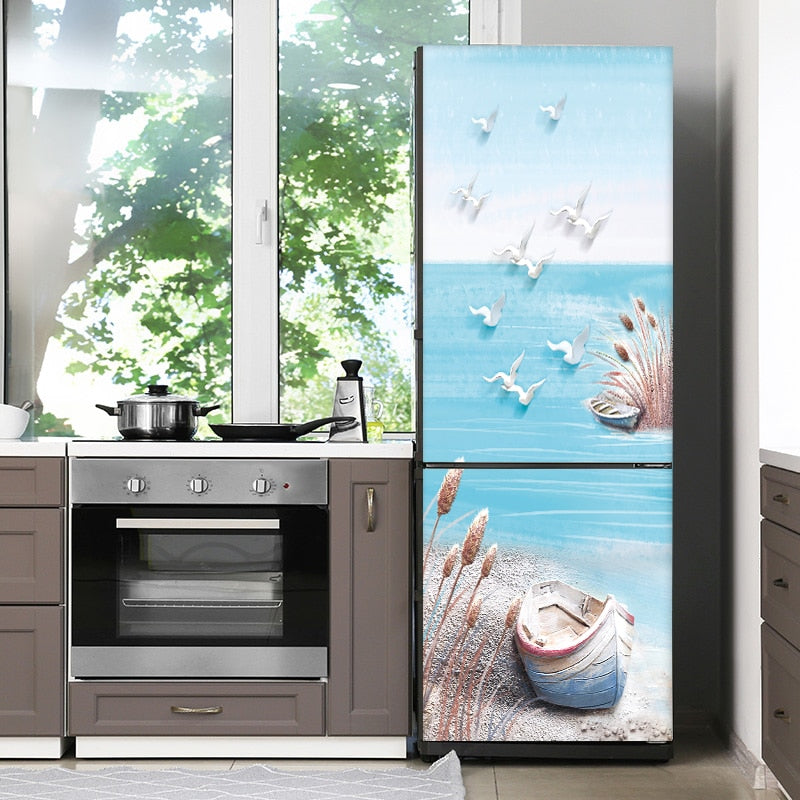 Stylish Waterproof Self-Adhesive Refrigerator Sticker - Image 2