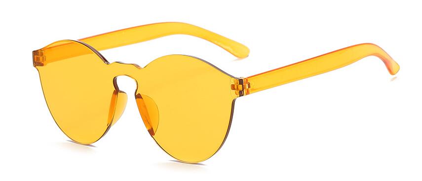 Candy color Transparent Sunglasses - Image 9