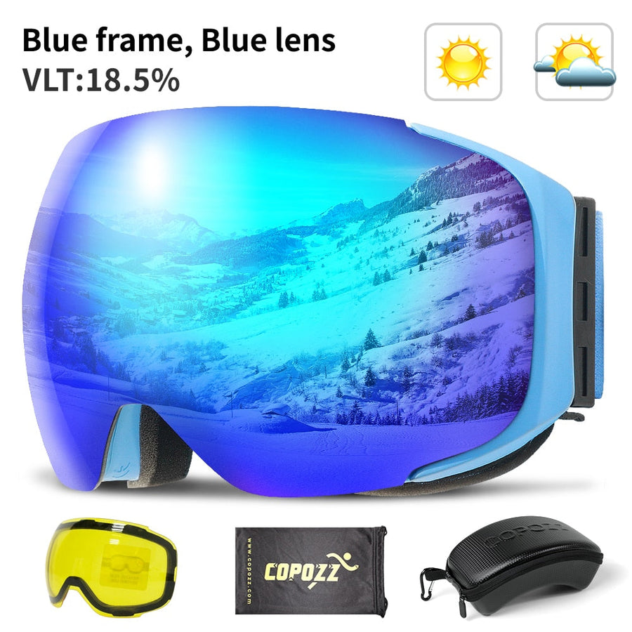 Magnetic UV Protection Anti-Fog Ski Goggles - Image 8